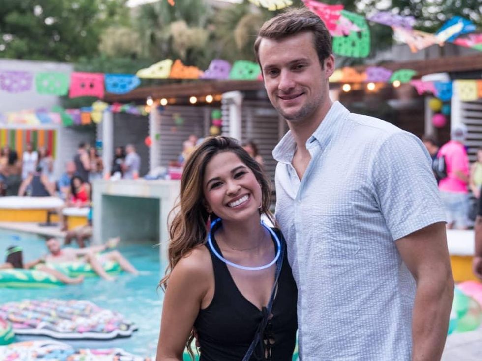 Claudia Areyzaga, Cam Smith, BvB pool party