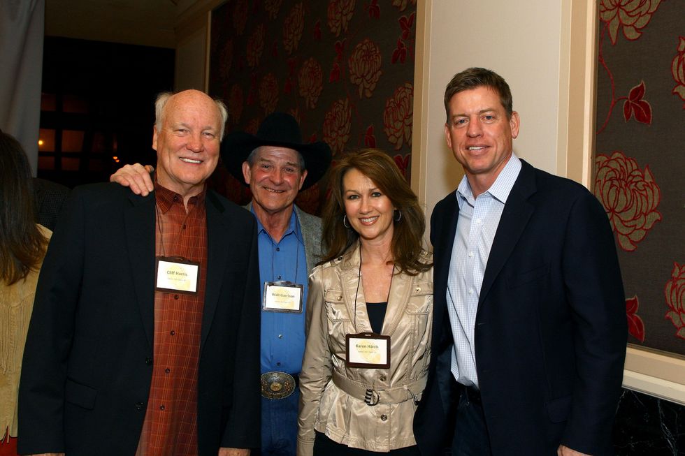 Cliff Harris, Walt Garrison, Karen Harris, Troy Aikman