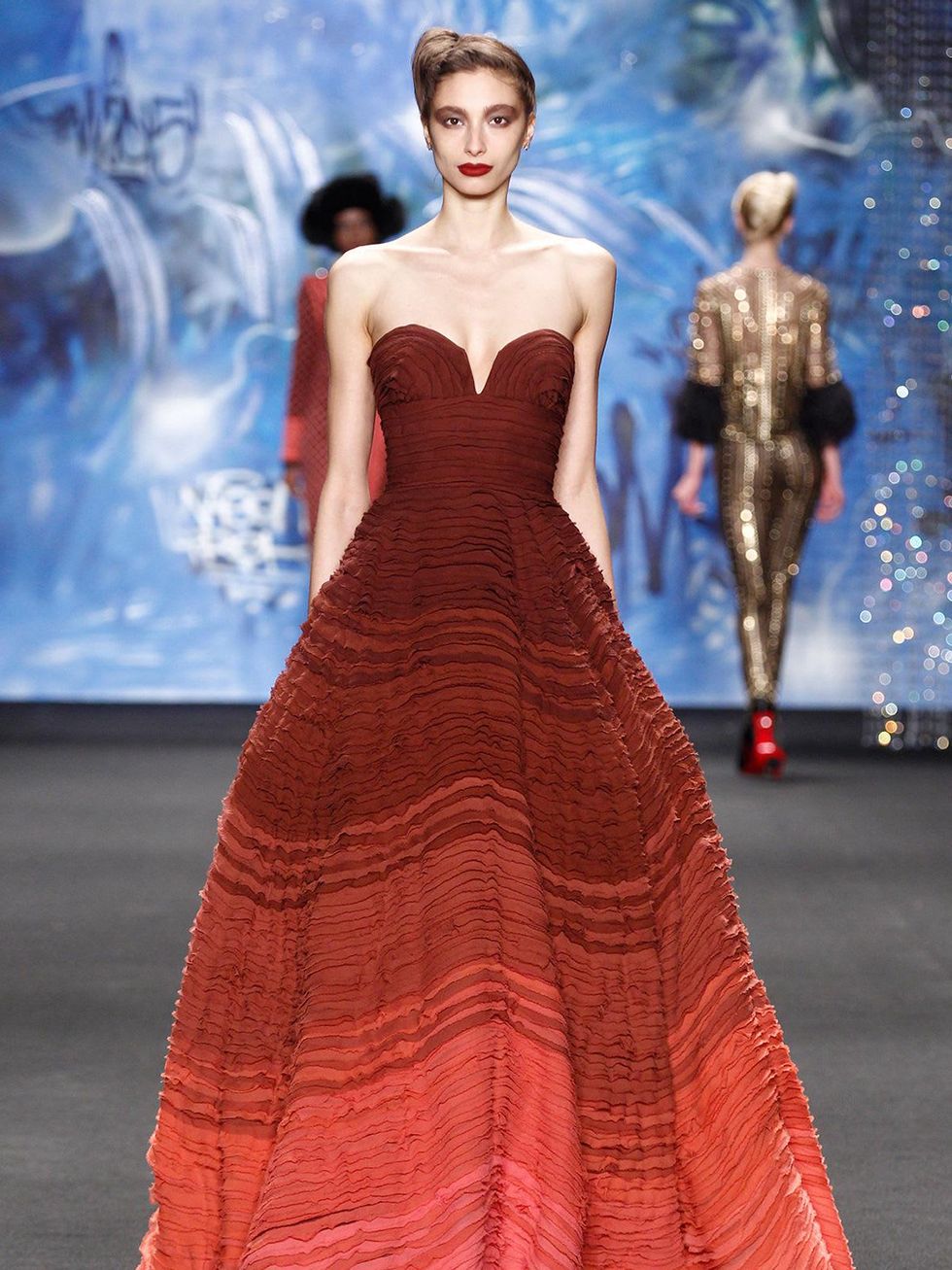 Clifford New York Fashion Week fall 2015 Naeem Khan March 2015 LOOK 08