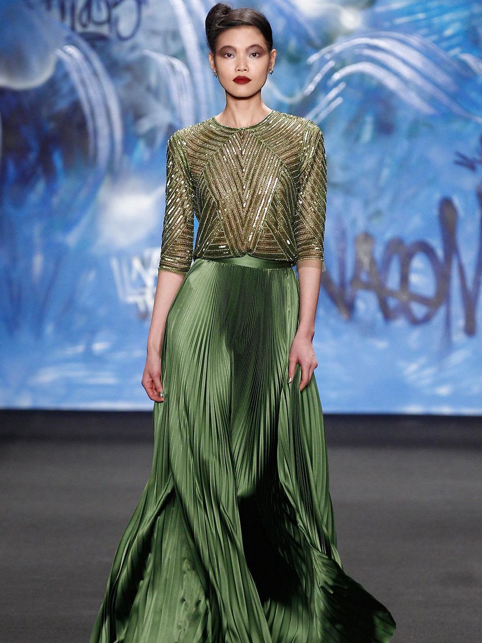 Clifford New York Fashion Week fall 2015 Naeem Khan March 2015 LOOK 11