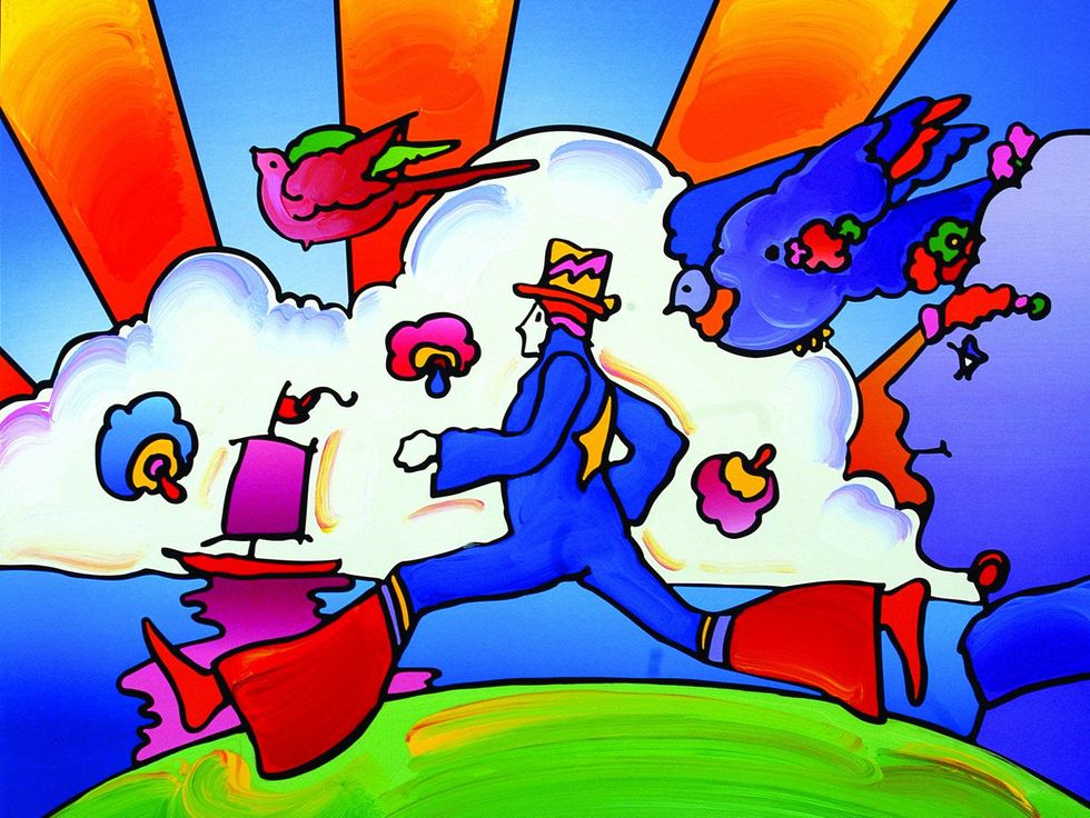 Cosmic Runner by Peter Max