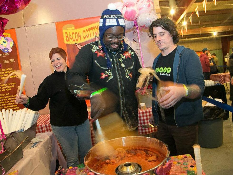 Cotton candy at Meat Fight 2014