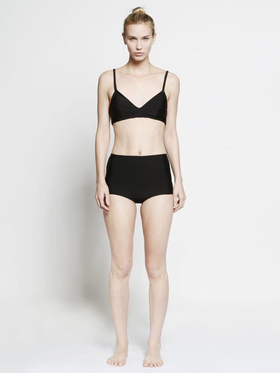 Cover bra top and high waisted bottom