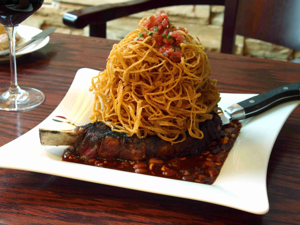 Cowboy rib-eye at Stephan Pyles