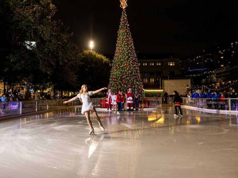 CultureMap City Rink tree lighting 2025
