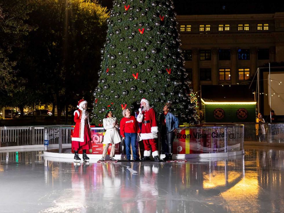 CultureMap City Rink tree lighting 2025