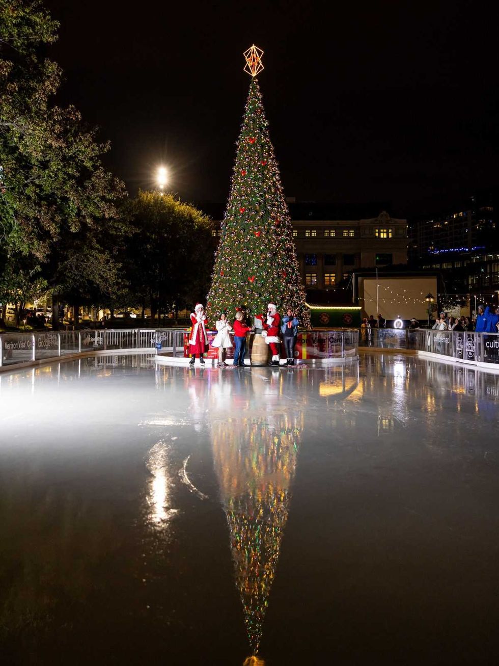 CultureMap City Rink tree lighting 2025
