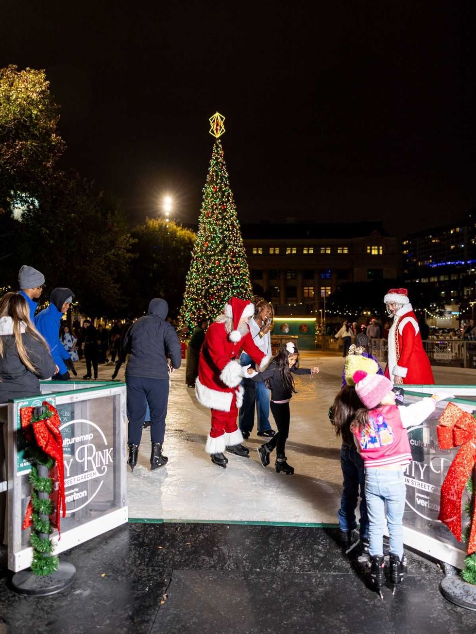 CultureMap City Rink tree lighting 2025