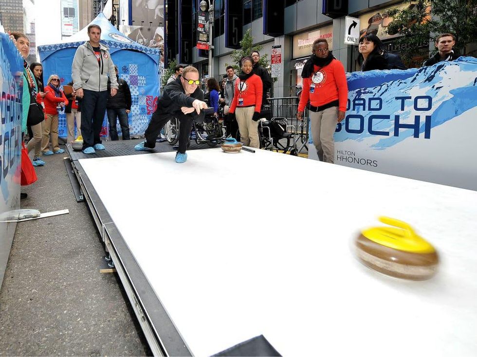 Curling at Road to Sochi Tour