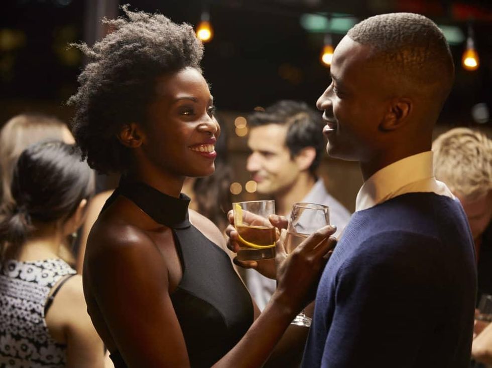 Cute couple on a date