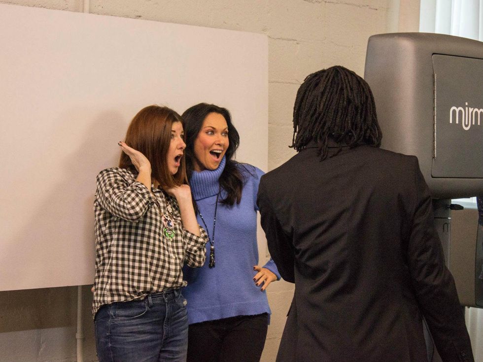 Cynthia Smoot, LeeAnne Locken at CultureMap Holiday Pop-up Shop 2014