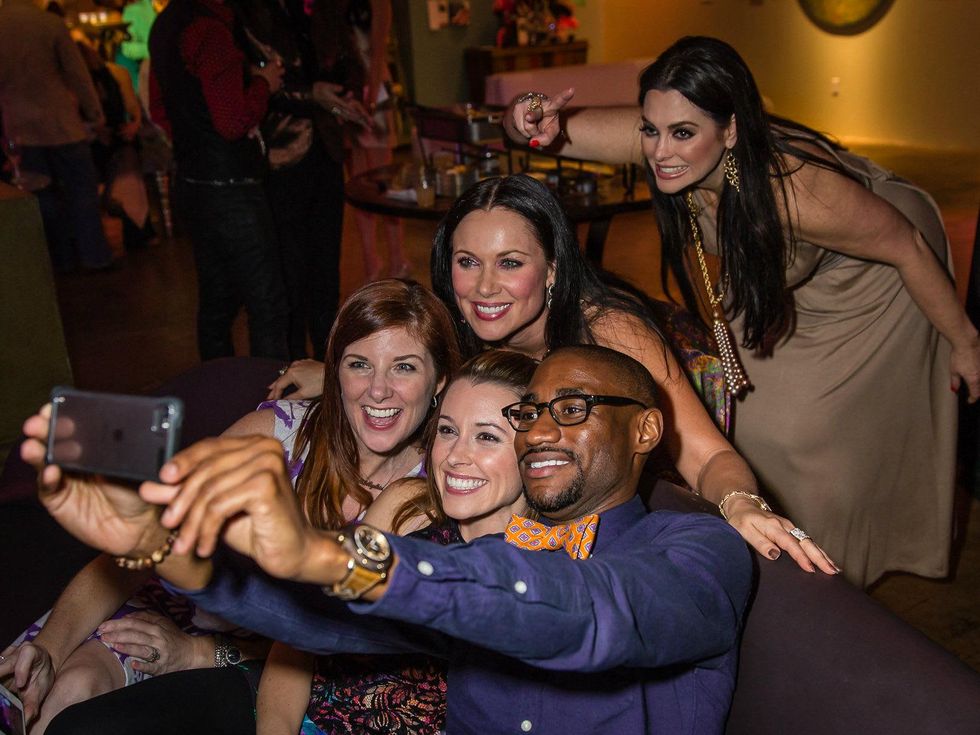 D'Andra Simmons Locke, LeeAnne Locken, Cynthia Smoot, Jayne Herring, Hamilton Sneed, aurt for the heart auction