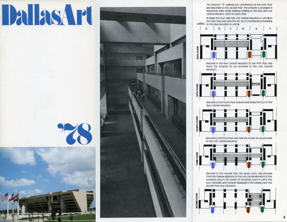 "Dallas '78" exhibition brochure