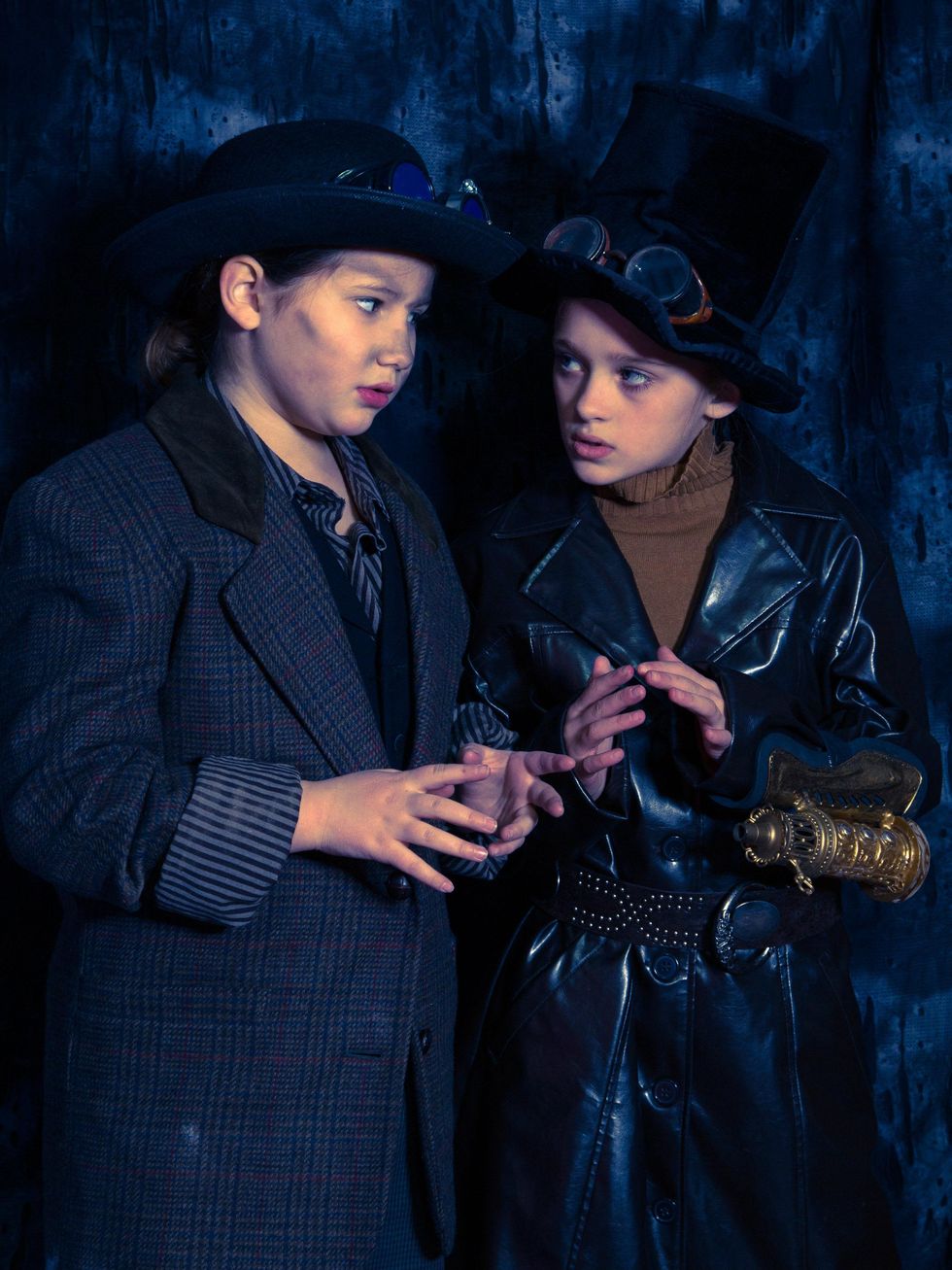 Dallas actresses Lizzy Greene and Karina Cunningham in "The Secret Origin of Dr. Frankenstein"