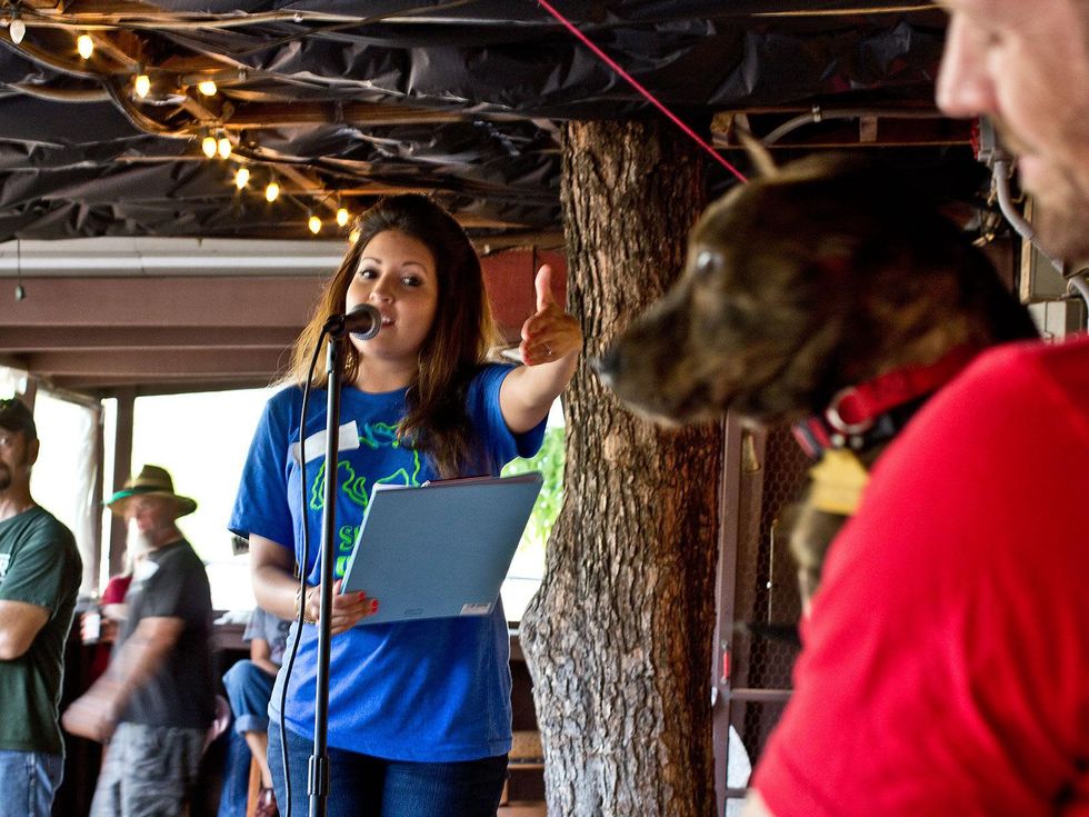 Dallas Animal Services rally, Suleika Bloom