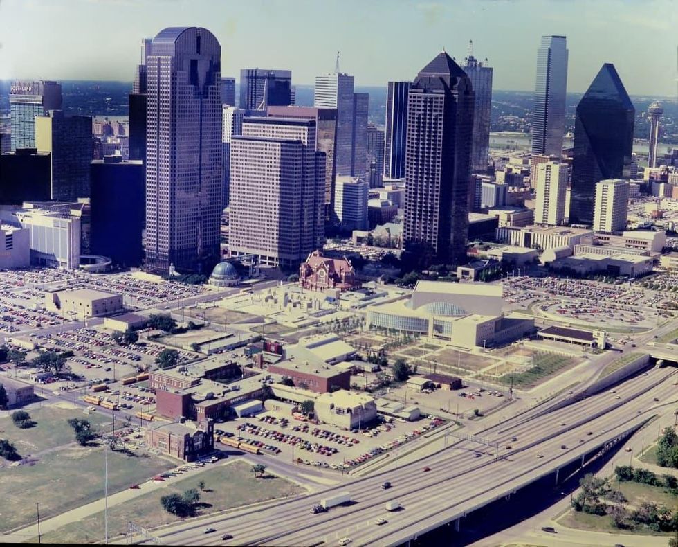 Dallas Arts District in 1980s