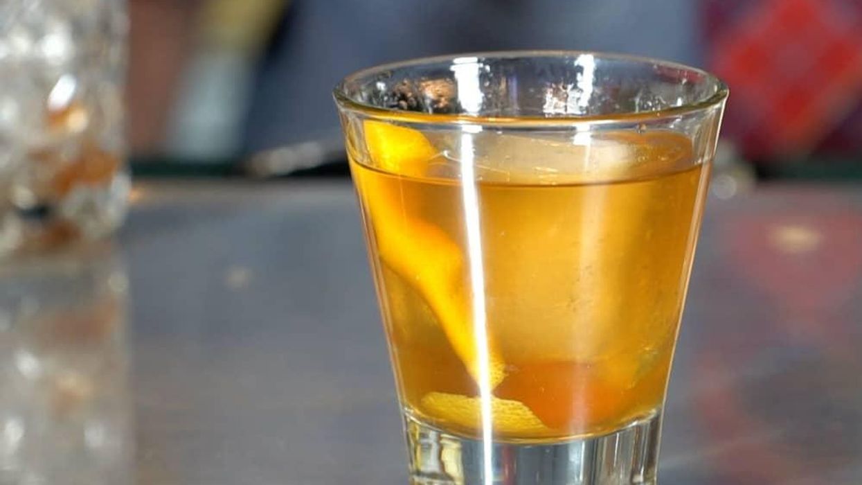 Dallas bartender Charlie Pap makes the figgy old fashioned