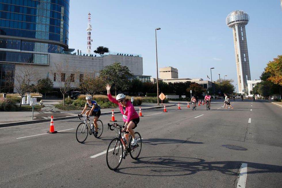 Dallas Bike Ride by Reunion Tower