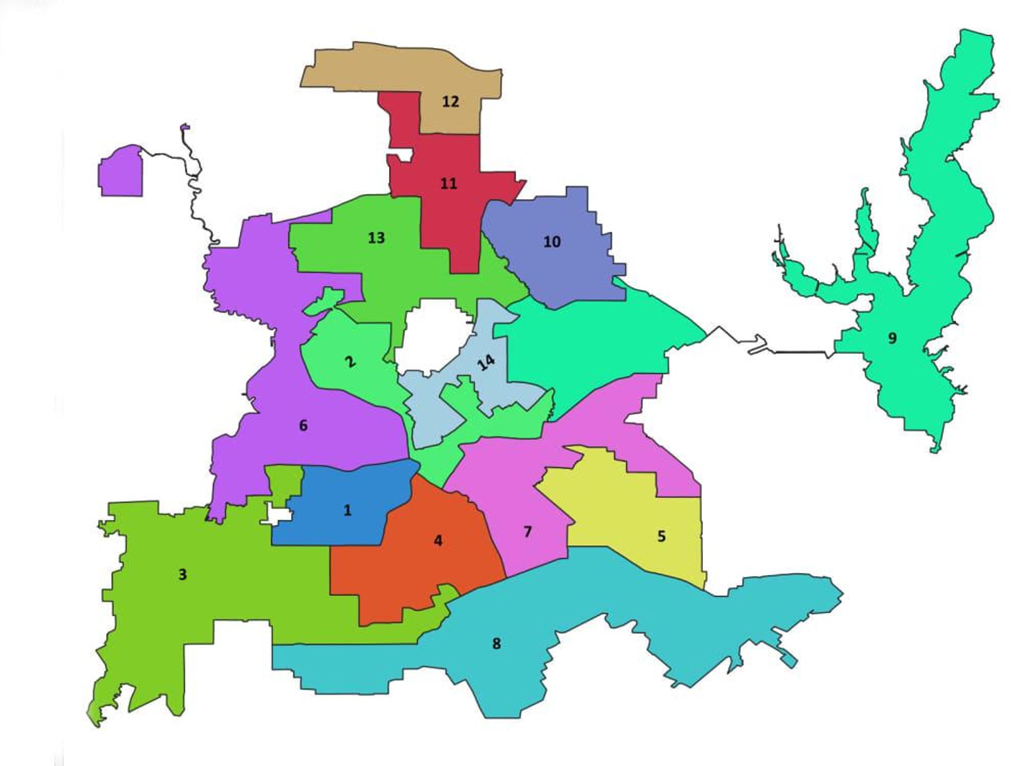 Dallas city council Districts 2021