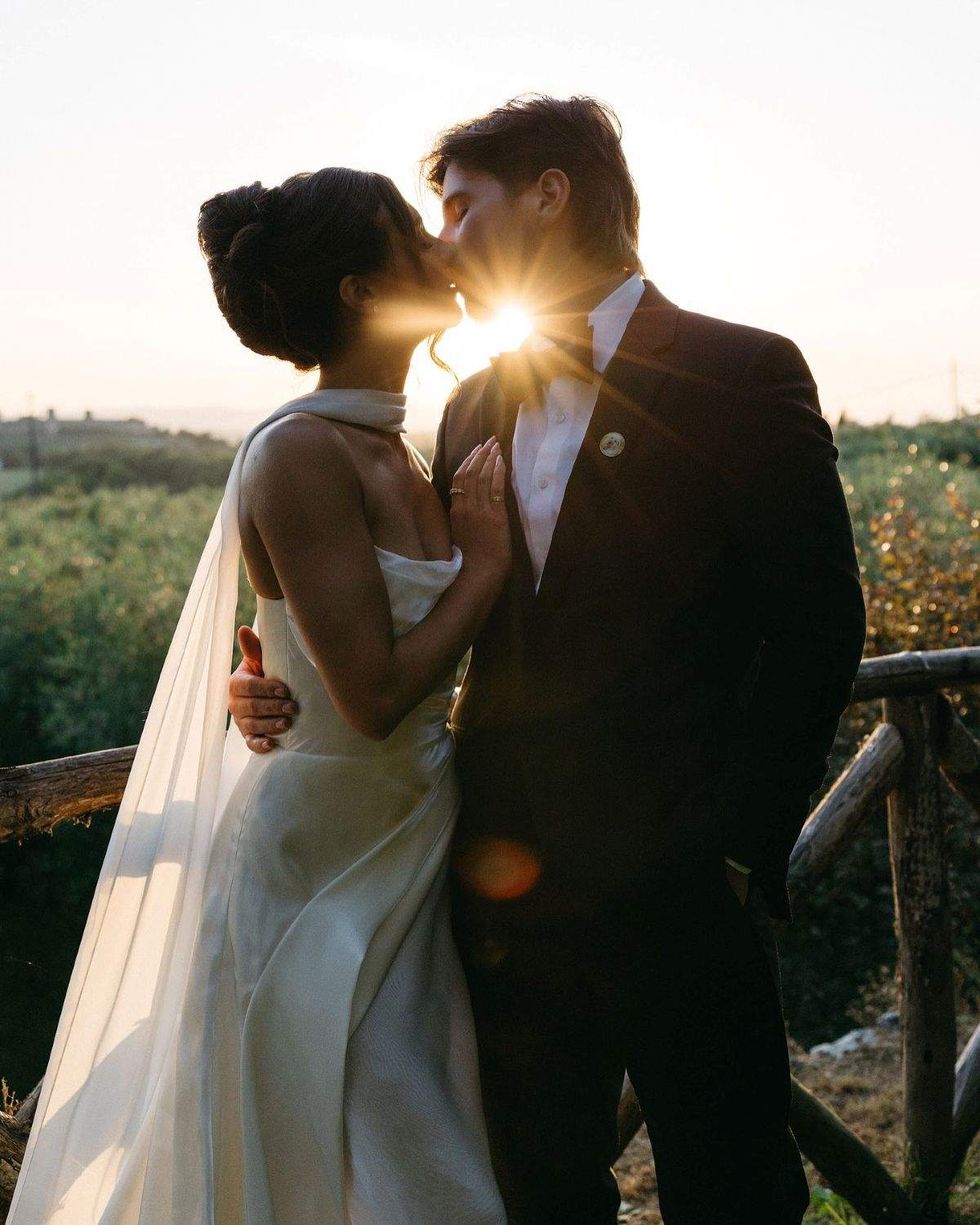 Dallas Cowboys Cheerleader Marissa Phillips, Braden Leschber wedding, Tuscany