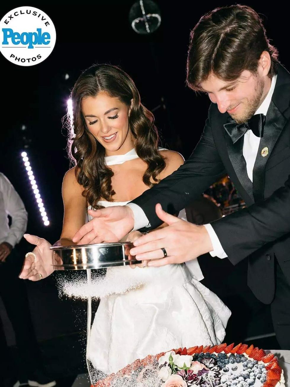 Dallas Cowboys Cheerleader Marissa Phillips, Braden Leschber wedding, Tuscany