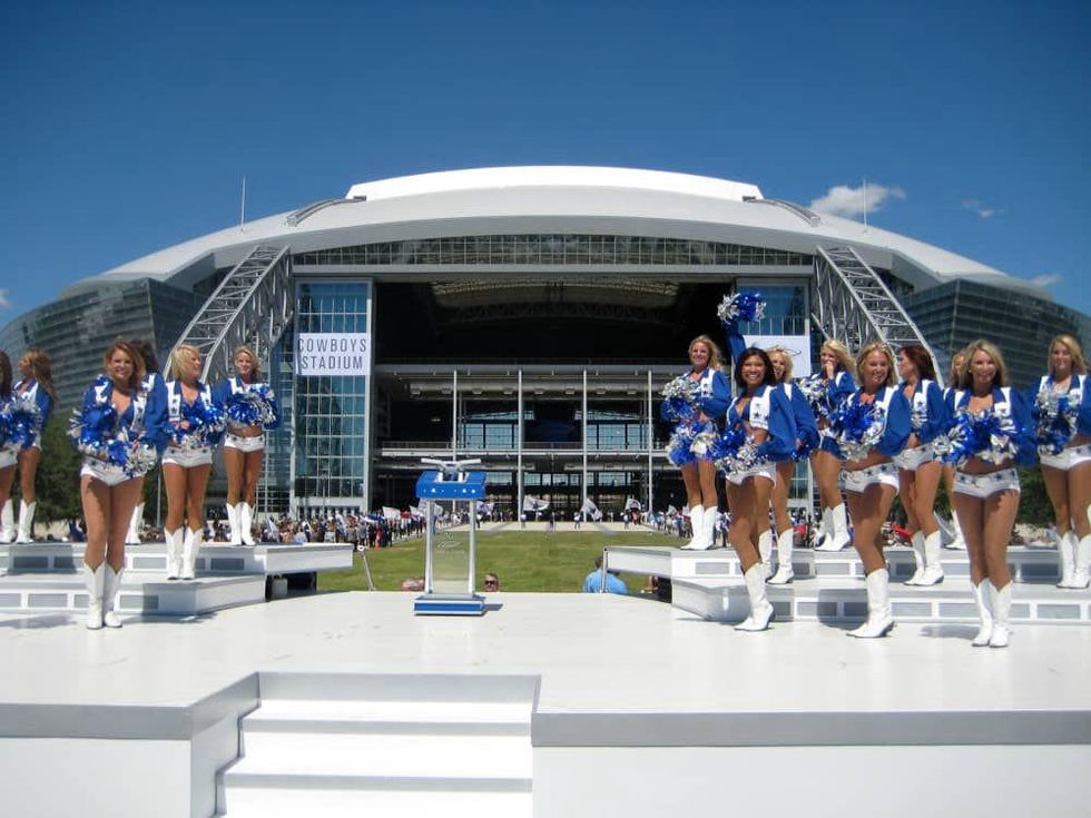 Dallas Cowboys Cheerleaders donate iconic uniforms to the museum's