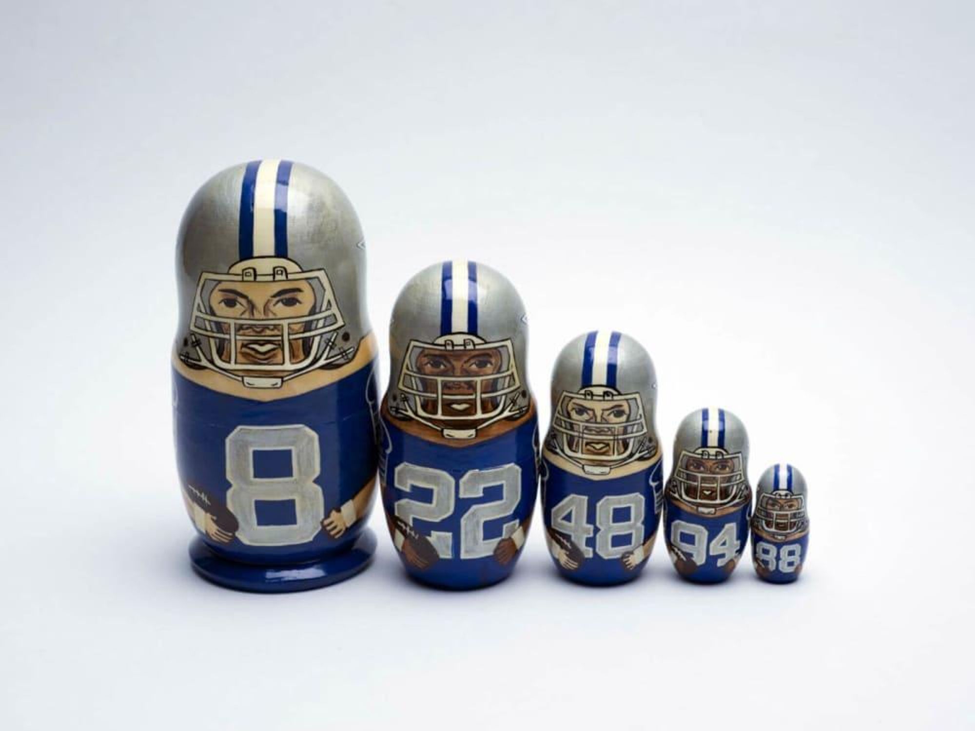Dallas Cowboys nesting dolls