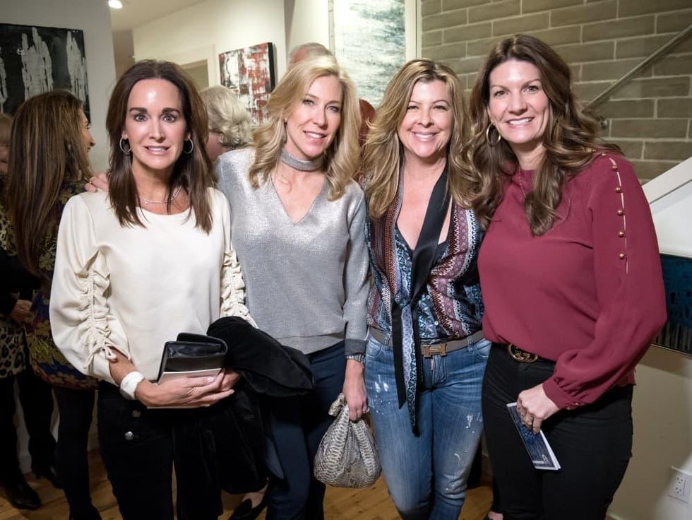 Dallas, LR Art House opening, January 2018, Christy Crenshaw, Allison Benners, Deanna Mahowald, Jennifer Newhoff