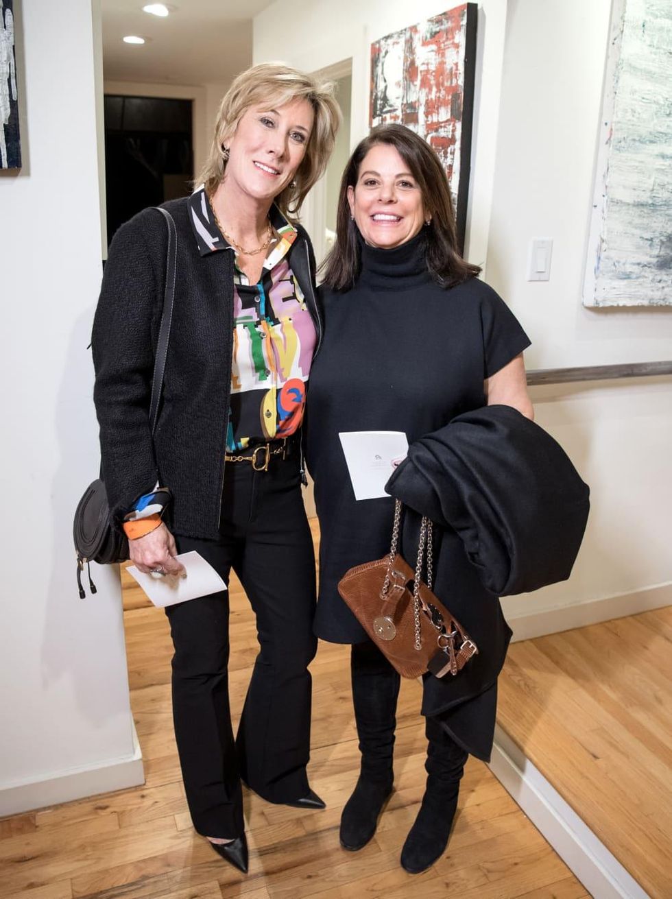 Dallas, LR Art House opening, January 2018, Karen Carney, Mersina Stubbs