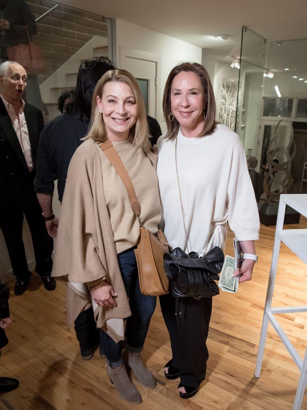 Dallas, LR Art House opening, January 2018, Leslie Dryzer, Sara Wood-Levy