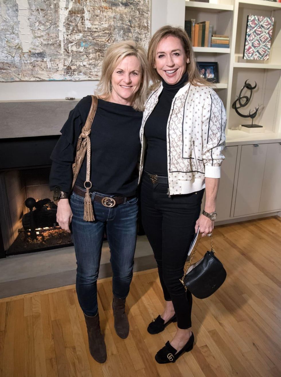 Dallas, LR Art House opening, January 2018, Sherry Conger, Melinda Russ