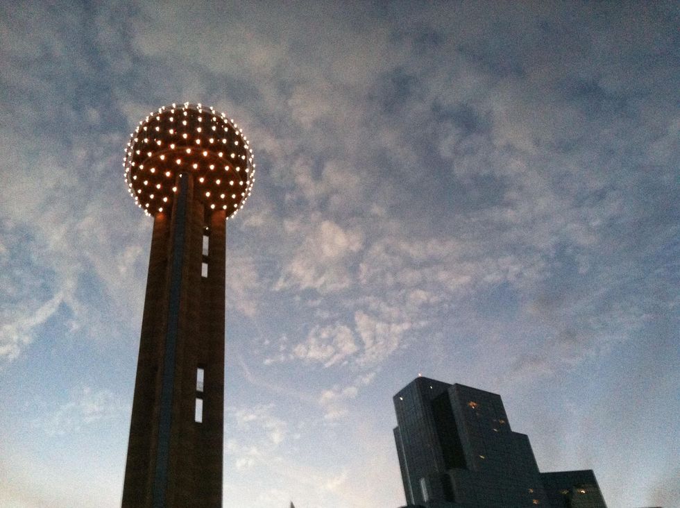 Dallas skyline, reunion tower