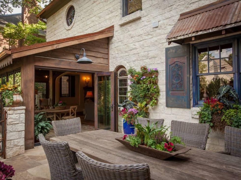 Dallas University Park home Houzz tour porch