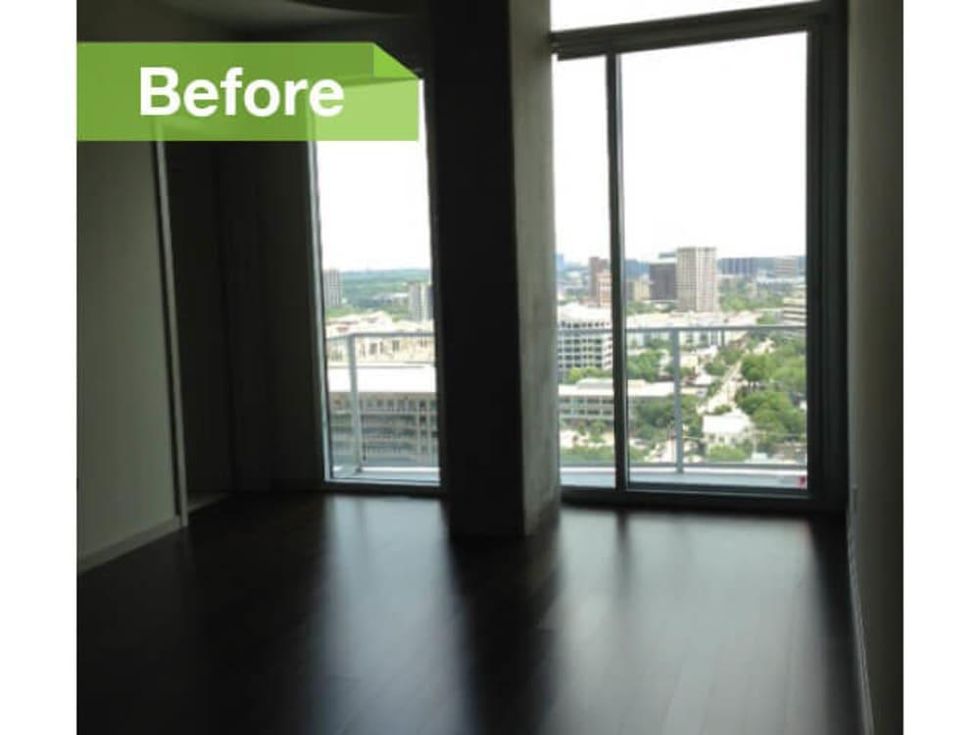 Dallas Uptown apartment Houzz transformed