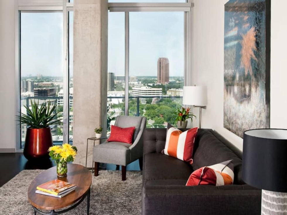 Dallas Uptown apartment Houzz transformed