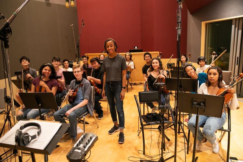 Damoyee Janai Neroes and the Booker T. Washington orchestra