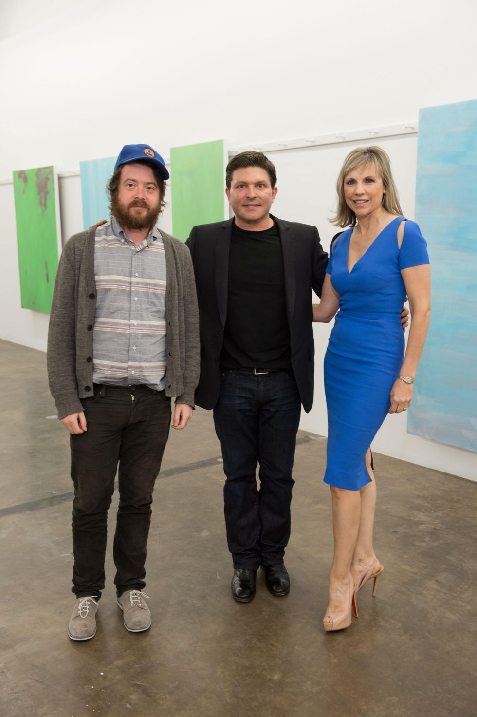 Dan Rees, Kenny Goss, Joyce Goss at Dan Rees Opening Reception