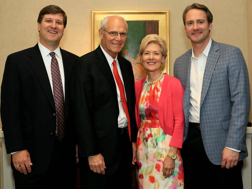 Dan Rhodes, Tom Rhodes, Suzy Rhodes, Burton Rhodes, flora award annoncement party