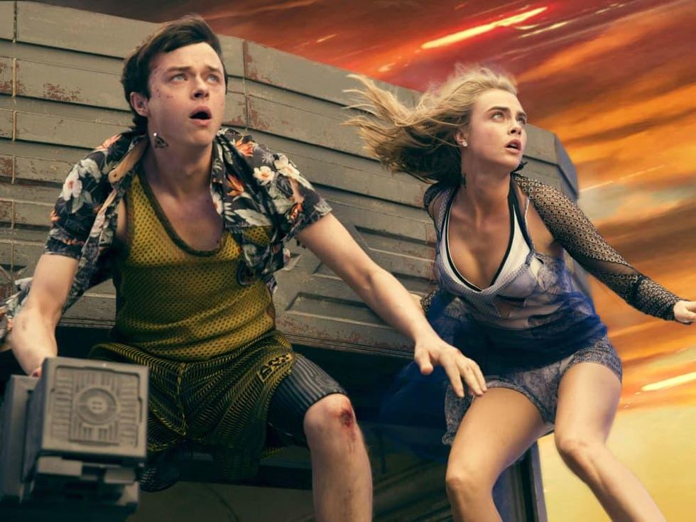 Dane DeHaan and Cara Delevingne in Valerian and the City of a Thousand Planets