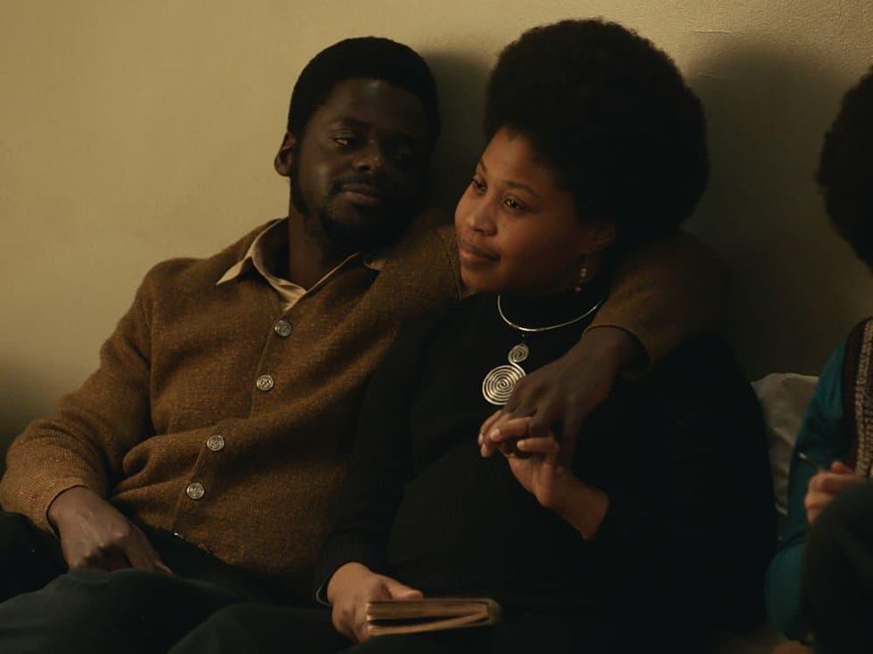 Daniel Kaluuya and Dominique Fishbach in Judas and the Black Messiah