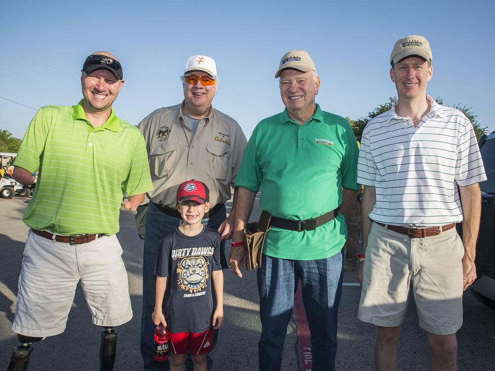 Daniel Massey, Buck Howard, Mike Gower, Mike Pickens, Jud Massey , clay shooting
