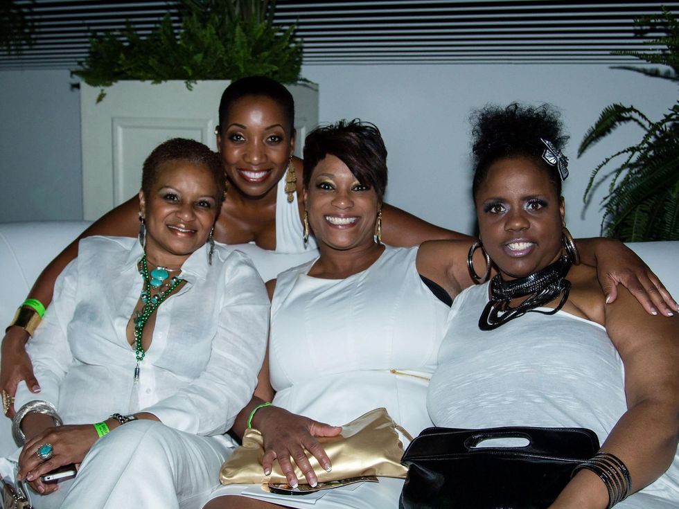 Danielle Pinson, Faight Oliver, Laurie Cherry, Danielle Chandler, White Party