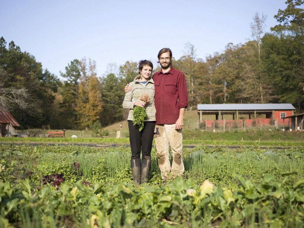 Darby Weaver and Elliot Smith from Sun Dog Farmers