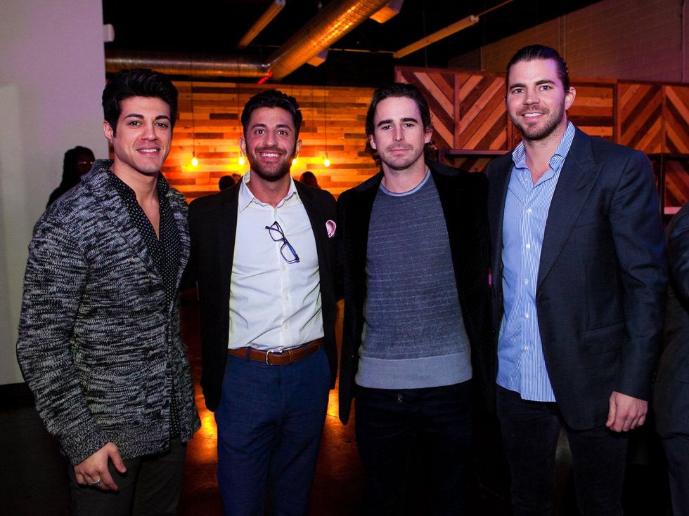 Darious Shafie, Parham Barari, Travis McCann, Devin O'Dell at Need anniversary party