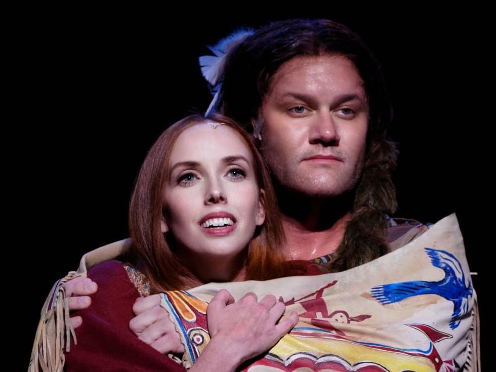 Daron Cockerell and David Phelps in Lyric Stage's Quanah