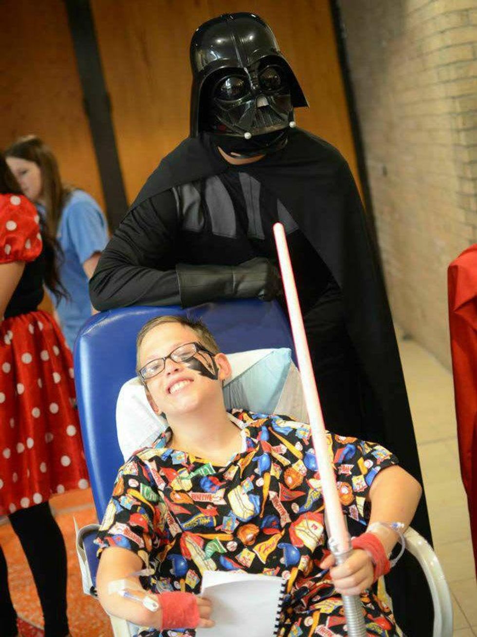 Darth Vader at Texas Scottish Rite Hospital for Children' Character Breakfast
