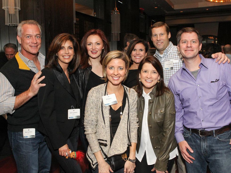 Daryl and Diane Johnston, Kellie Rasberry, Amanda and Byron Neuhoff, 2014 Co-Chairs, Kemp Sawers, 2014 Co-Chair. Front: Kit Sawers, 2014 Co-Chair, Tori Mannes, the great adventure hunt