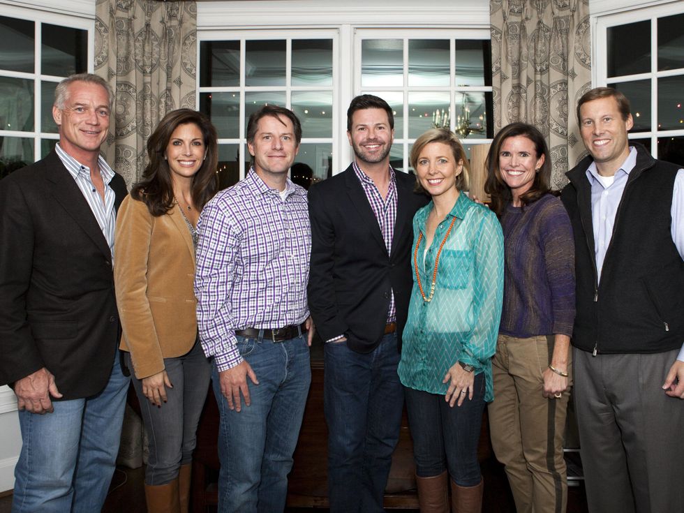 Daryl Johnston, Diane Johnston, Kemp Sawers, Ron Corning, Kit Sawers, Amanda Neuhoff, Byron Neuhoff, childcare group kickoff party