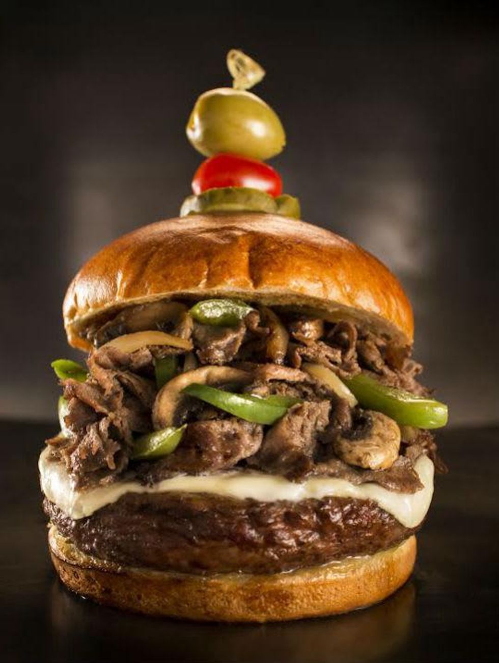 Dave & Buster's burger