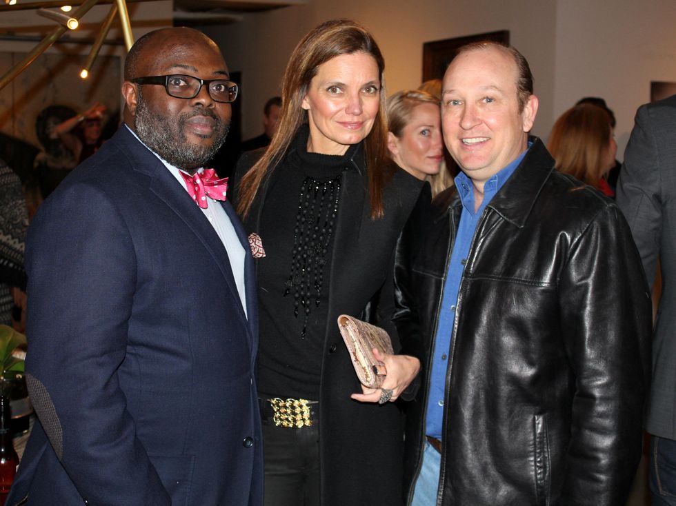 David Goltl, Lucrecia Waggoner, John Waggoner, Gallerie Noir one year anniversary party
